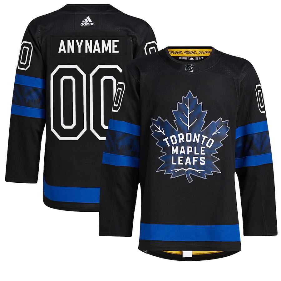 Men's Toronto Maple Leafs Custom X Drew House Adidas Black Alternate NHL Jersey